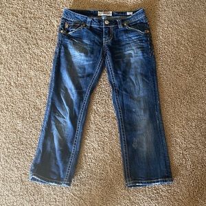 Mek Ohio Capri 26 Jean Dark Wash Ankle Cropped